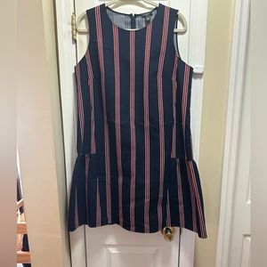 Halogen Flounce Back Shift Dress L